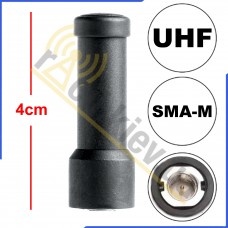 Міні антена для рації, роз'єм SMA-male, UHF 400-470 МГЦ