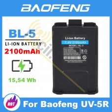 Посилений акумулятор для рації Baofeng UV-5R 2100мАч BL-5