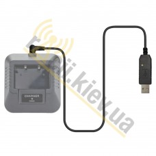 USB кабель для заряджання рації Baofeng UV-5R, UV-82, UV-9R Plus (USB кабель до склянки)