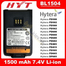 Акумулятор Hytera BL1504 Li-ion 1500 мАг для рацій PD505 PD565 PD605 PD665 PD685