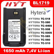 Акумулятор HYTERA BL1719 (HYT BL1719) 1650mAh для рації Hytera TC508/TC518